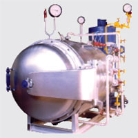 PLC based Heat Setting Machines integrated with the Space Dyeing Machine